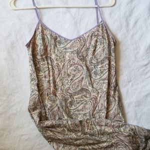 J Crew purple paisley cotton dress